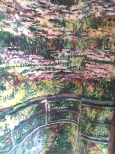 NEW - Fleece - Watercolor Painting - Anti-pill - Approx 60" x 54" - By the Piece - Picture 1 of 2