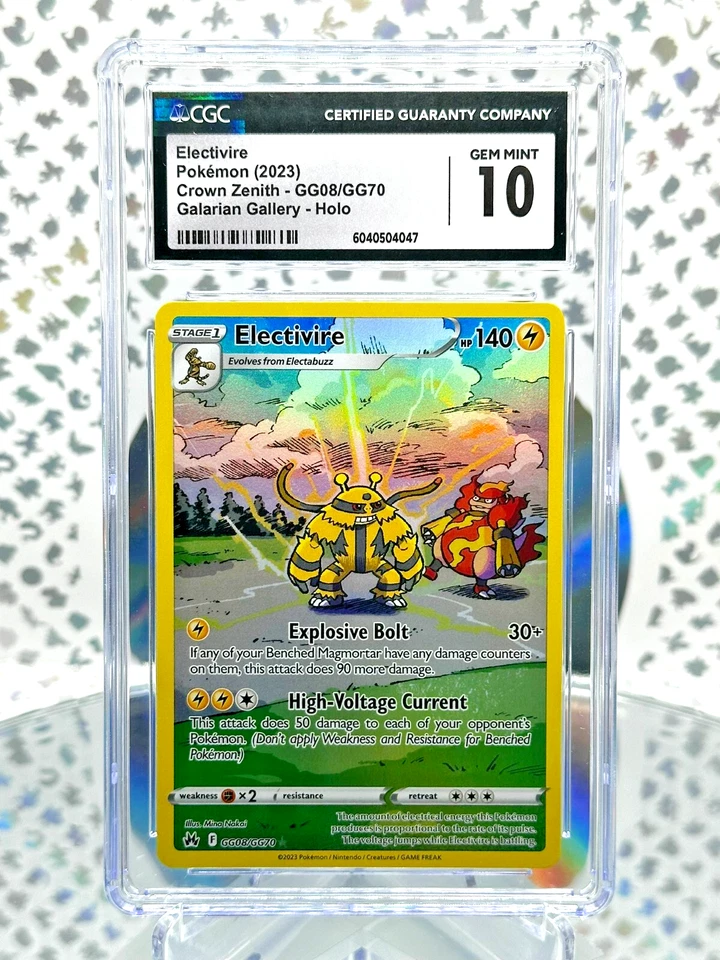 CGC 10 Electivire GG08/GG70 Crown Zenith Secret Illustration Rare Pokemon Card - Image 1 of 1