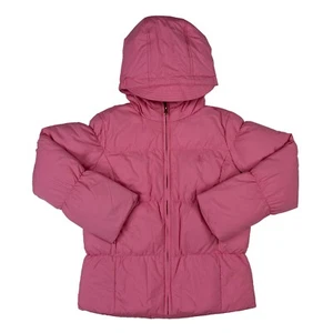 Polo Ralph Lauren Girls Full Zip Hooded Down Jacket - Pink (Pink pony) - Sz 8/10 - Picture 1 of 4