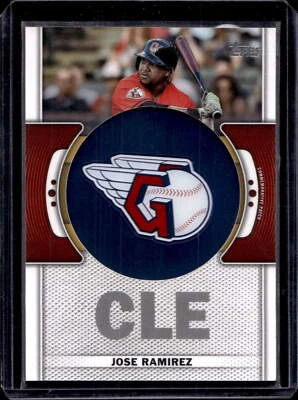 2023 Topps #TLP-JRA José Ramírez Team Logo Commemorative Patch - Image 1 of 2