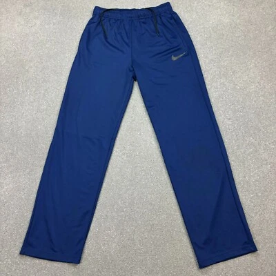 Nike Track Pants Adult Medium Blue Y2K Swoosh Sports Baggy Hip Hop Joggers Mens — 第 1/4 张图片