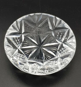 Antique Collectable Lead Crystal Low Domed Paperweight - Picture 1 of 11