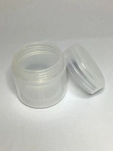 Empty 50ml Double Wall Clear Jar Ideal for Creams & Ointments Etc *ANY AMOUNT* - Picture 1 of 2