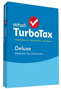 2015 TurboTax Deluxe Federal Win/Mac Turbo Tax by eGalleria Installation Service - Picture 1 of 4
