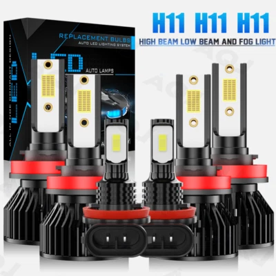 For Buick Verano 2012 2013 2014 2015-2017 White LED Headlight +Fog Light Bulbs - Image 1 of 4