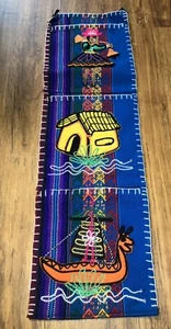 Peruanischer handgewebter Wollteppich Boho - Bild 1 von 6