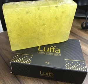 Original FLUFFY LUFFA Körperpeeling Seife ENTFERNEN SIE SCHMUTZ und abgestorbene Hautzellen - 80g  - Bild 1 von 7