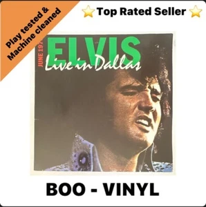 Elvis Presley - Elvis Live In Dallas Lp Vinyl Record EX / EX - Picture 1 of 6