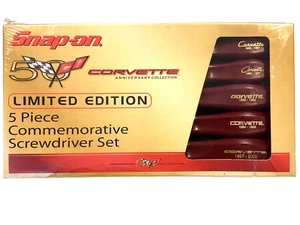Snap On Tools SDDX50VETTE 5 Piece Corvette 50Th Anniversary Screwdriver Set RARE - Picture 1 of 9