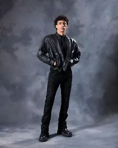 WAIMEA Men Stacked Jet Black Pants - Size 32 - Picture 1 of 4