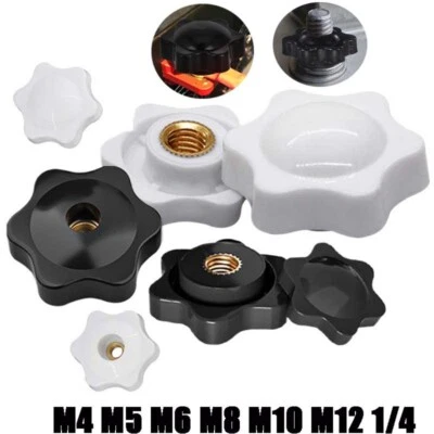 Sterngriff Sternmutter Klemmmutter Sternschraube Flügelmutter M4 M5 M6 M8 10 M12 - Bild 1 von 4