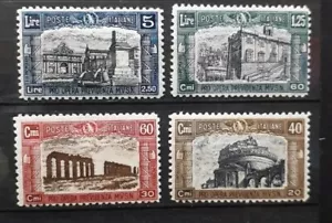 1926 REGNO FRANCOBOLLI PRO MILIZIA MVSN SERIE COMPLETA NUOVA LINGUELLATA - Foto 1 di 2