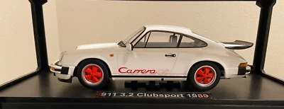 1989 Porsche G-Series 911 Carrera CS 3.2, белый, красный ливрея, KK масштаб 1/18 новый - Изображение 1 из 4