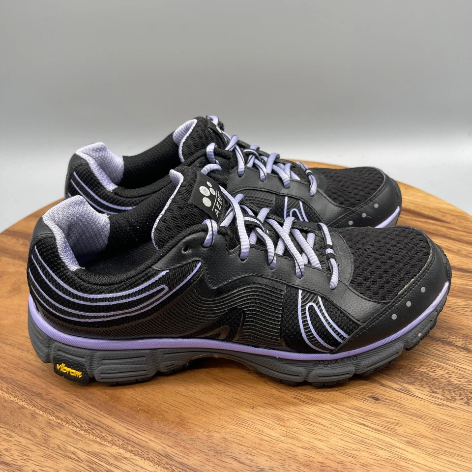 Женские удобные кроссовки Abeo Raisa размер 7 M черные/лавандовые для ходьбы Vibram - Изображение 1 из 4