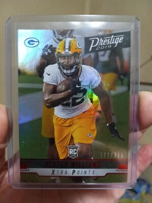 2019 Panini Prestige Dexter Williams Red Extra Points RC /399 Packers RC No. 244 - Image 1 of 2
