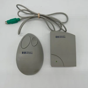 Vintage HEWLETT PACKARD Cordless MouseMan Pro M-RC44 Wireless Logitech - Picture 1 of 7