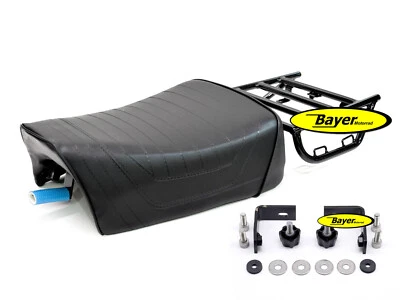 Asiento individual BMW/cojín negro con portaequipajes R65GS, R80G/S, R80ST hasta '87 - Imagen 1 de 3