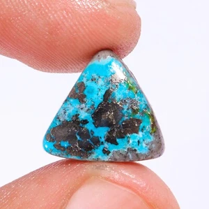7.15 Ct Natural Persian Turquoise Cabochon Loose Gemstone Certified Turquoise - Picture 1 of 2