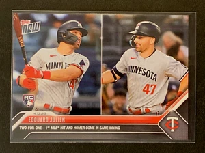 2023 Topps NOW MLB #117 | EDOUARD JULIEN | RC Rookie Card | Twins; base card - Picture 1 of 2