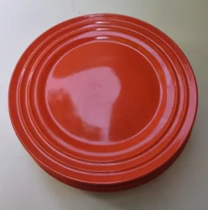 7X Rachael Ray Double Ridge Orange Tangerine Dinner Plate 11" Open Box - Picture 1 of 6