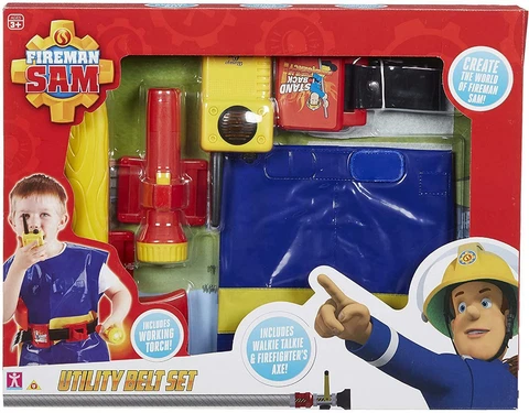 NEW Fireman Sam Utility Belt Dress Up Costume Set Cover