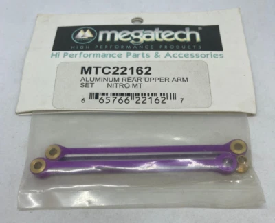 MEGATECH Aluminum Front Upper Arm Set MTC22160 Nitro MT RC Part 22162 NEW - Image 1 of 2