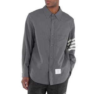 Thom Browne Medium Grey 4-Bar Wool Shirt Jacket, Brand Size 2 (Medium) - Picture 1 of 9