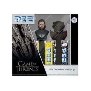 Pez Game Of Thrones Jon Snow & Drogon Candy & Dispensers Gift Set - New, Sealed - Picture 1 of 2