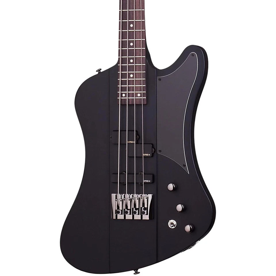 Schecter Nikki Sixx 4 String Bass Guitar - Satin Black - 210 - 81544705842