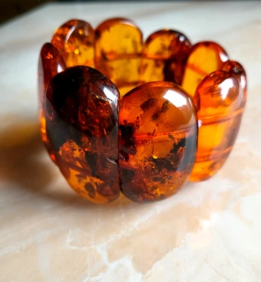 Vintage baltische Bernstein Armband 70,8g - Bild 1 von 4