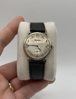 Reloj mecánico para hombre Bulova Vintage 1967 Beau Brummel esfera suiza diamante ¡Funciona! Foto 1 de 4
