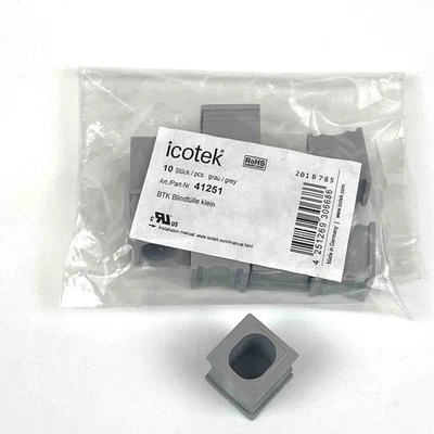 Icotek BTK Dichteinsatz Blindtülle klein 20x20x20mm, grau (VE 10Stk.), OVP