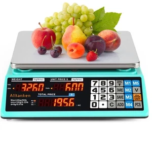 88lb/40kg Commercial Kitchen Scale with lb/kg/oz Conversion - Price Computing... - Picture 1 of 8