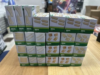 BRIO World Expansion Pack Vía de Tren de Madera Lote de 82 piezas, sin abrir Foto 1 de 2