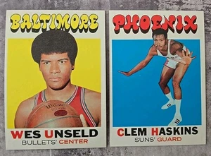 1971-72 Topps Wes Unseld #95 & Clem Haskins #96 High Grade  - Picture 1 of 2