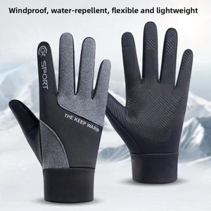 Plush Touch Screen Gloves Touchable Screen Driving Mittens Men - Picture 1 of 6