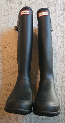 Original Hunter Botas de Lluvia Negras Mate Mujer’s 8  Foto 1 de 4