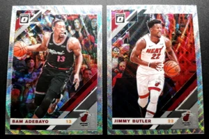 (2) 2019-20 Optic Fanatics Prizm Silver Wave Holo BAM ADEBAYO JIMMY BUTLER SP - Picture 1 of 2