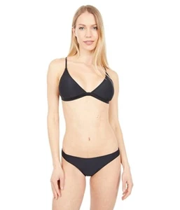 Rip Curl Black Classic Surf Eco Cross-Back Triangle Swim Top L44023 Size XS - Picture 1 of 4