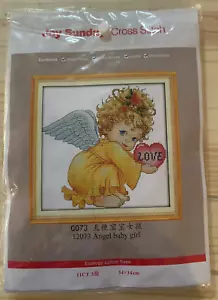 Joy Sunday Cross Stitch - Angel Baby Girl - 12073 - Picture 1 of 5