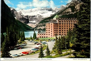 Chateau Lake Louise Courtyard, Banff National Park, Alberta, Canada Postcard - Picture 1 of 2