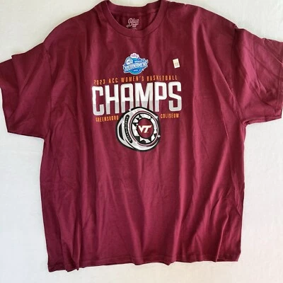 Blue 84 Virginia Tech Hokies Men's XXXL T Shirt 2023 ACC Women's Champions Red - Image 1 of 4