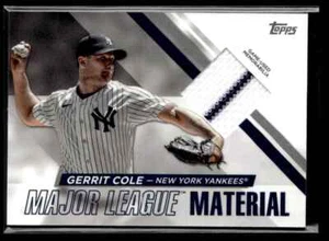 Material de Grandes Ligas Serie 1 Topps 2024 Gerrit Cole New York Yankees #MLM-GC - Imagen 1 de 2