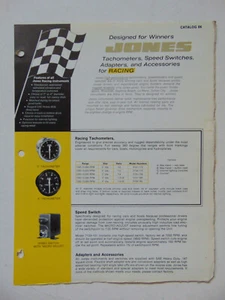 Vintage Original 70er Jahre Jones Racing Instruments Katalog - Bild 1 von 2