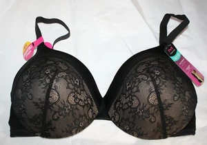 NWT MAIDENFORM comfort devotion BRA 9436 BLACK lightly lined full coverage - Picture 1 of 5