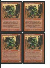 MTG: GOBLIN CLEARCUTTER Legions UNCOMMON; played, Excellent condition x4