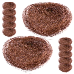 12pcs Artificial Bird Nest Bird Egg Nest Decorative Ornament Art Craft - Picture 1 of 12
