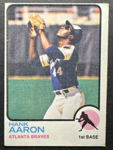 1973 Topps #100 Hank Aaron HOF Braves - Picture 1 of 5