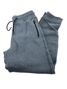 Boys Jogger Pants Size 14/18 Zipper Pockets Drawstring Gray Children Kids Bottom - Picture 1 of 6