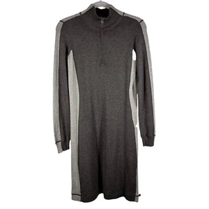 Tommy Bahama Womens Sz XS Sweater Dress 1/4 Zip Two Tone Gray - Picture 1 of 8